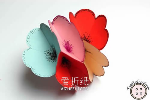 怎么做送妈妈的生日贺卡 立体母亲生日卡片制作- www.aizhezhi.com