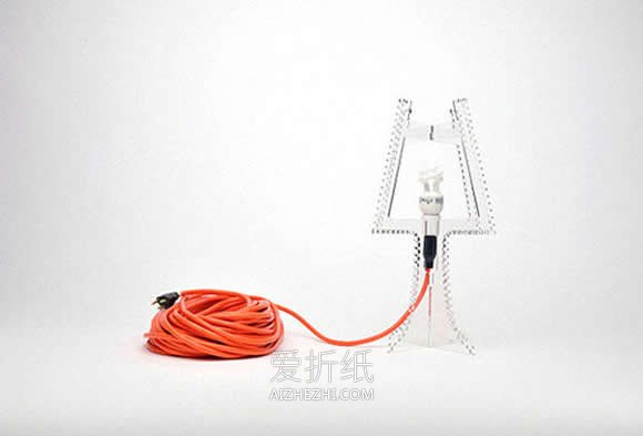 怎么做创意台灯的方法 手工电线绕线制作台灯- www.aizhezhi.com