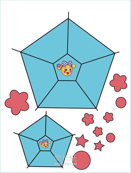 怎么做可爱花朵风车 手工纸风车的折法图解- www.aizhezhi.com