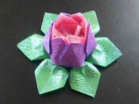 怎么简单折纸莲花的折法步骤图解