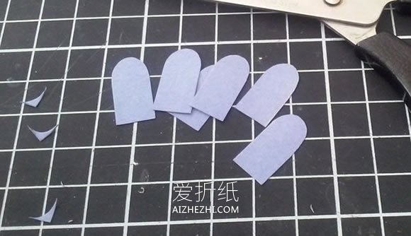 怎么用卡纸做立体纸花的手工制作图解教程- www.aizhezhi.com