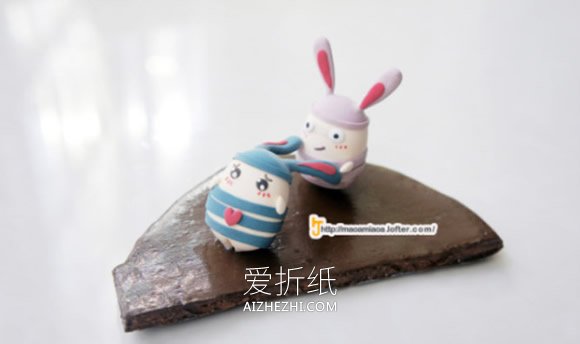 超轻粘土制作的超萌越狱兔作品图片- www.aizhezhi.com