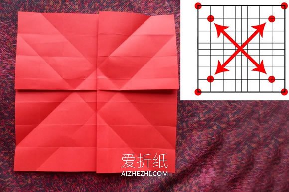 怎么折纸空心玫瑰花 手工玫瑰的折法详细过程- www.aizhezhi.com