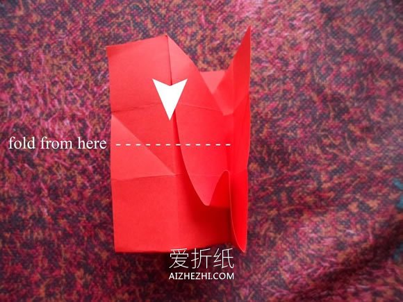 怎么折纸空心玫瑰花 手工玫瑰的折法详细过程- www.aizhezhi.com