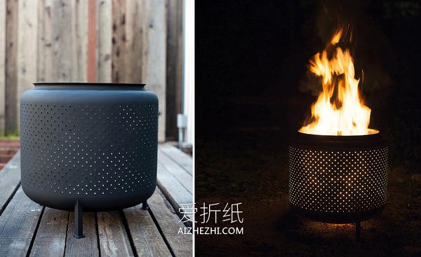 怎么做硬汉风火炉图解 洗衣机内槽制作火炉- www.aizhezhi.com