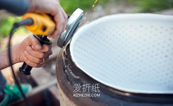 怎么做硬汉风火炉图解 洗衣机内槽制作火炉- www.aizhezhi.com