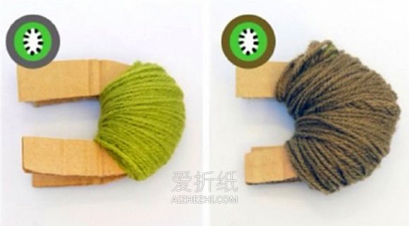 怎么做毛线猕猴桃教程 手工猕猴桃毛线球制作- www.aizhezhi.com