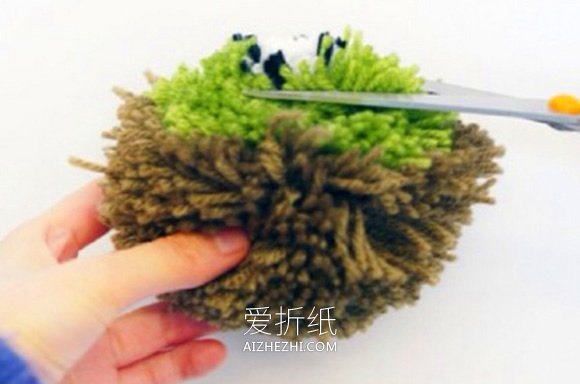 怎么做毛线猕猴桃教程 手工猕猴桃毛线球制作- www.aizhezhi.com