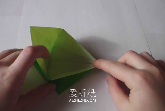 怎么手工折纸千纸鹤的折法步骤图- www.aizhezhi.com