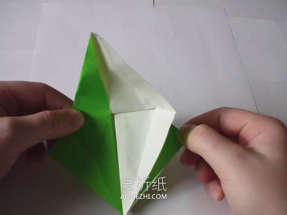 怎么手工折纸千纸鹤的折法步骤图- www.aizhezhi.com