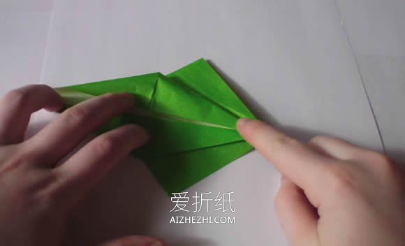 怎么手工折纸千纸鹤的折法步骤图- www.aizhezhi.com