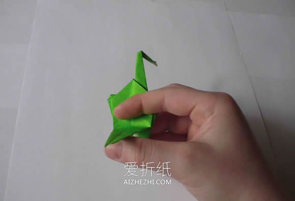 怎么手工折纸千纸鹤的折法步骤图- www.aizhezhi.com