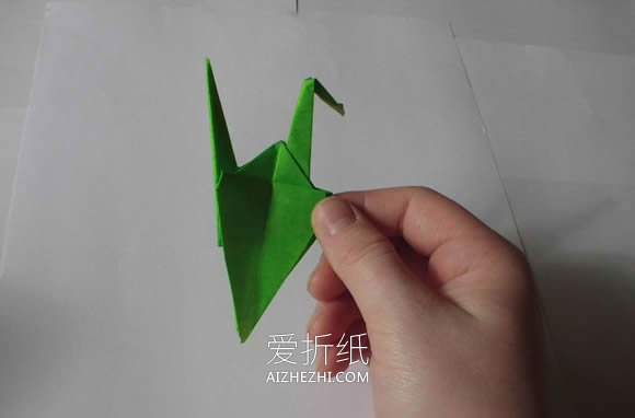 怎么手工折纸千纸鹤的折法步骤图- www.aizhezhi.com