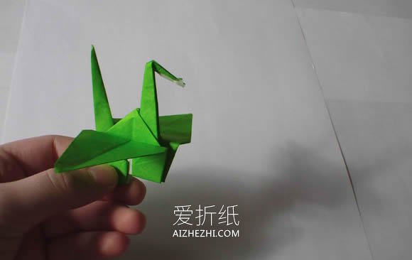 怎么手工折纸千纸鹤的折法步骤图- www.aizhezhi.com