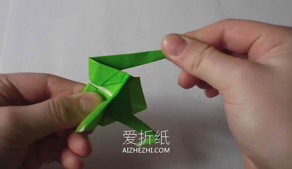 怎么手工折纸千纸鹤的折法步骤图- www.aizhezhi.com