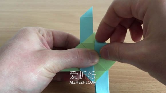 怎么折纸忍者之星飞镖 四角忍者飞镖折法图解- www.aizhezhi.com