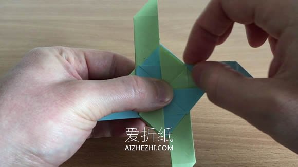 怎么折纸忍者之星飞镖 四角忍者飞镖折法图解- www.aizhezhi.com