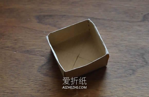 怎么折纸盒子的方法图解 方形戒指纸盒的折法- www.aizhezhi.com