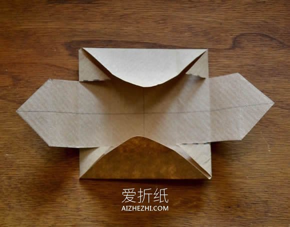 怎么折纸盒子的方法图解 方形戒指纸盒的折法- www.aizhezhi.com