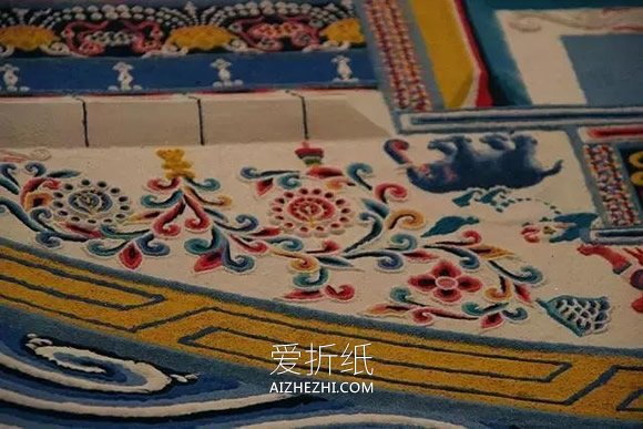 藏传佛教独有的坛城沙画艺术作品图片- www.aizhezhi.com