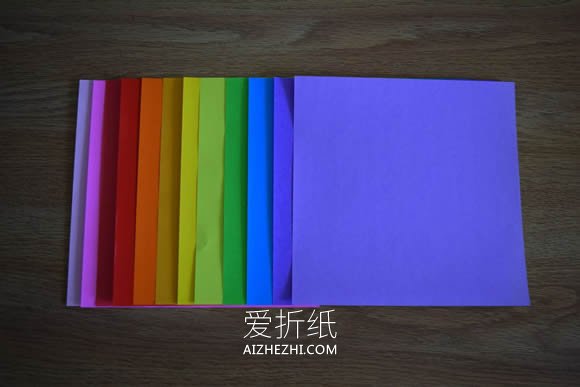 怎么折纸无限翻烟花的折法步骤图解- www.aizhezhi.com