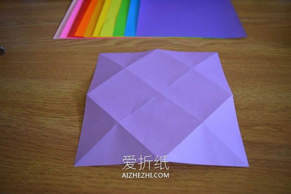 怎么折纸无限翻烟花的折法步骤图解- www.aizhezhi.com