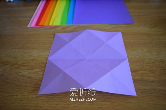 怎么折纸无限翻烟花的折法步骤图解- www.aizhezhi.com