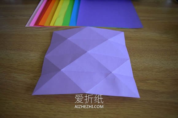 怎么折纸无限翻烟花的折法步骤图解- www.aizhezhi.com