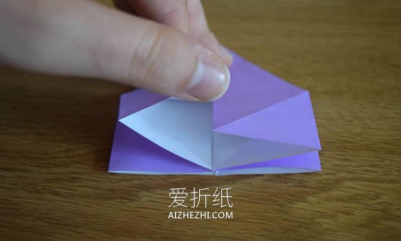 怎么折纸无限翻烟花的折法步骤图解- www.aizhezhi.com