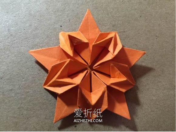 怎么手工折纸樱花星的折法图解教程- www.aizhezhi.com