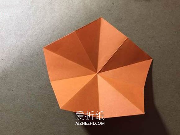 怎么手工折纸樱花星的折法图解教程- www.aizhezhi.com