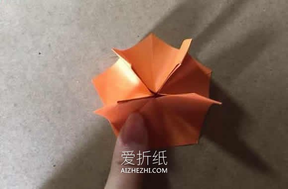 怎么手工折纸樱花星的折法图解教程- www.aizhezhi.com