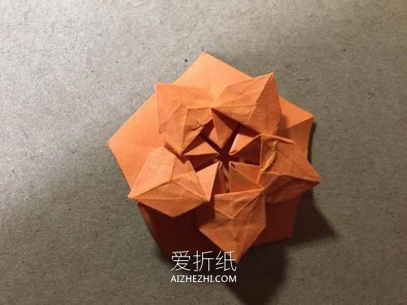 怎么手工折纸樱花星的折法图解教程- www.aizhezhi.com