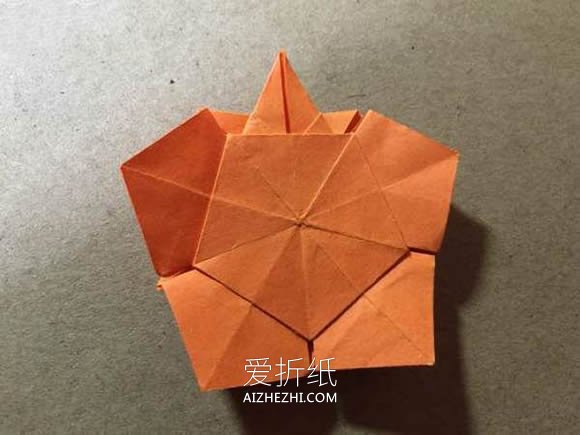 怎么手工折纸樱花星的折法图解教程- www.aizhezhi.com