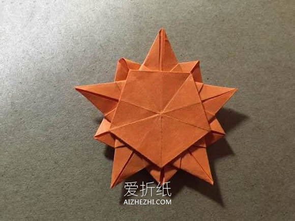 怎么手工折纸樱花星的折法图解教程- www.aizhezhi.com