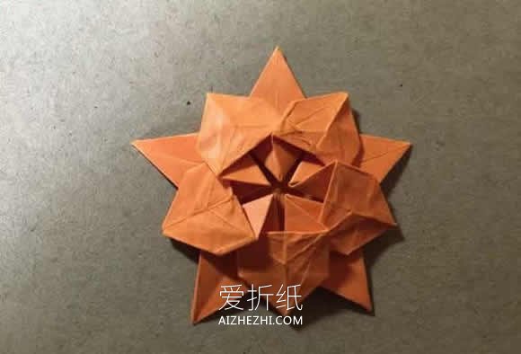 怎么手工折纸樱花星的折法图解教程- www.aizhezhi.com