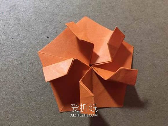 怎么手工折纸樱花星的折法图解教程- www.aizhezhi.com