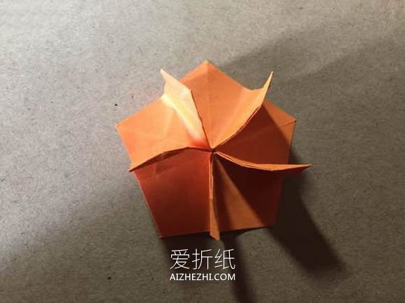 怎么手工折纸樱花星的折法图解教程- www.aizhezhi.com