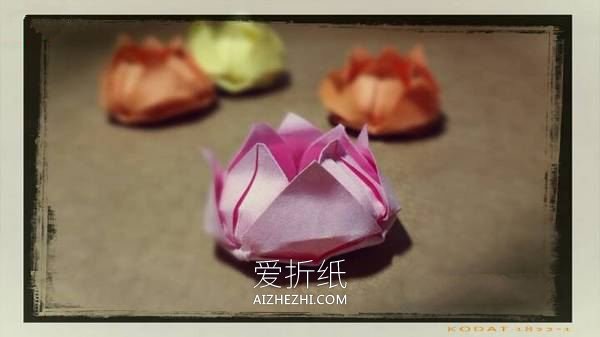 怎么手工折纸八瓣莲花的折法图解步骤- www.aizhezhi.com