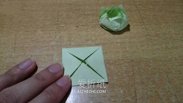 怎么手工折纸八瓣莲花的折法图解步骤- www.aizhezhi.com