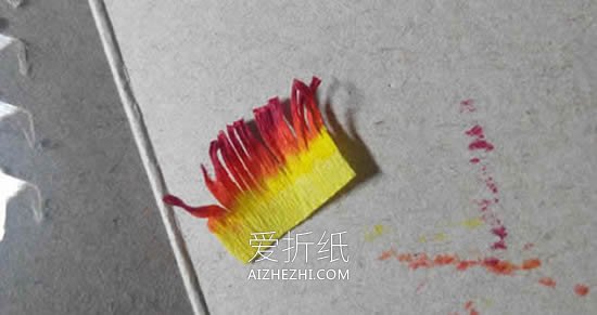 怎么简单用皱纹纸做腊梅花的手工制作教程- www.aizhezhi.com