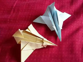 怎么手工折纸很酷的纸飞机的方法图解