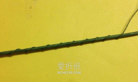 怎么用皱纹纸做牵牛花的手工制作教程- www.aizhezhi.com