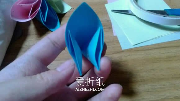 怎么简单手工折纸立体五瓣花的方法图解- www.aizhezhi.com