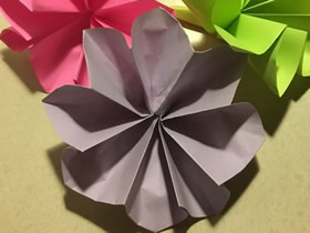 怎么手工折纸八瓣花的折法图解教程