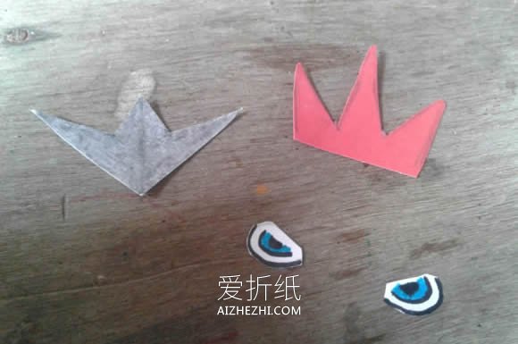 怎么用卡纸制作卡通书签 宝可梦里的巨钳螳螂- www.aizhezhi.com