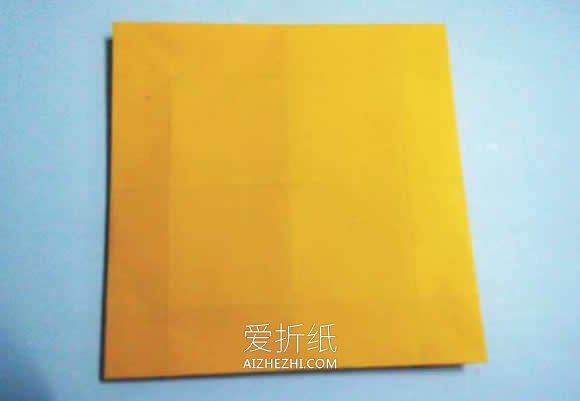 怎么折纸正方形四叶草礼品盒的折法图解- www.aizhezhi.com