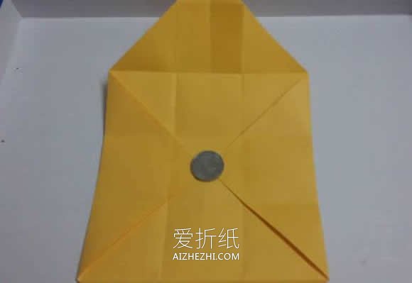 怎么折纸正方形四叶草礼品盒的折法图解- www.aizhezhi.com