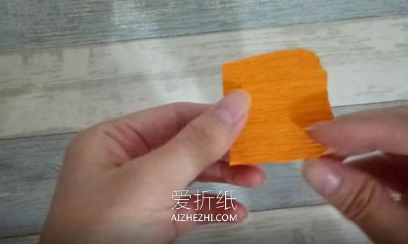 怎么做皱纹纸罂粟花的手工图解教程- www.aizhezhi.com