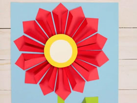 怎么简单做教师节立体花朵贺卡的方法图解